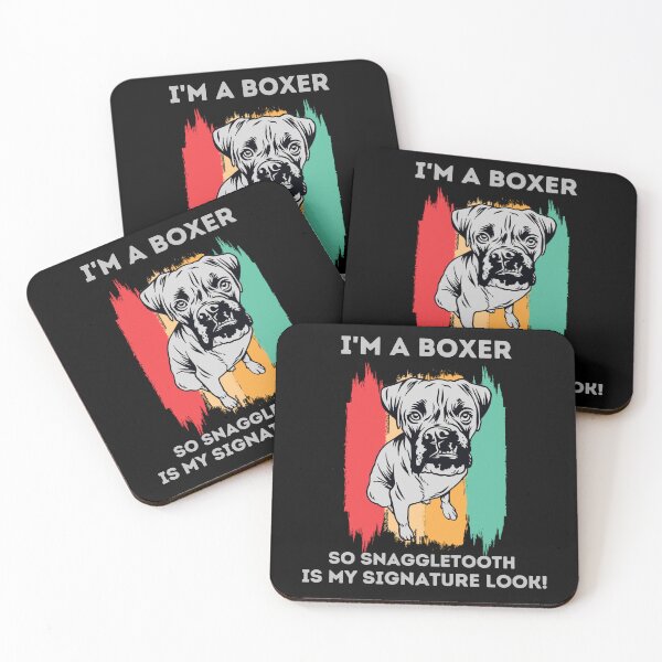 Item preview, Perro boxer. De dientes torcidos y orgulloso. Perro boxer retro. designed and sold by JAGA-ALIME.