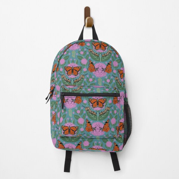 Item preview, Monarchs and Milkweed 1 - Teal designed and sold by marieofroumania.