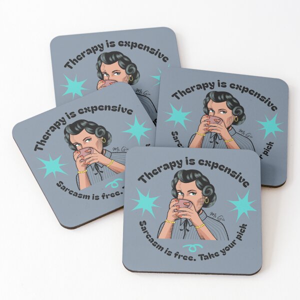 Item preview, Therapy is Expensive Sarcasm is Free Ms Gin DH015 designed and sold by R-Marc-Designs.