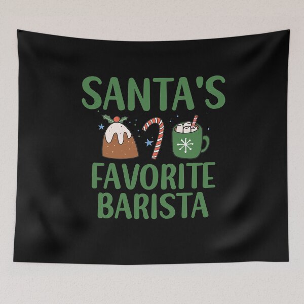 Item preview, Christmas Barista T Shirt designed and sold by SeasonXpress.