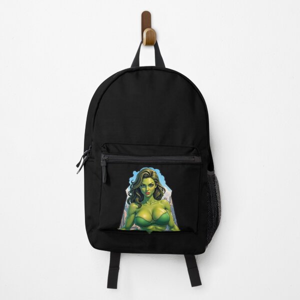 Item preview, Green Alien Superhero Mutant Power Woman designed and sold by TheArtOfPat.