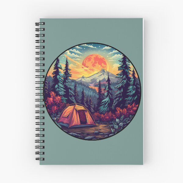 Item preview, Night Camping Adventure Scenic Tent Under Moonlight Wilderness designed and sold by meganohm.