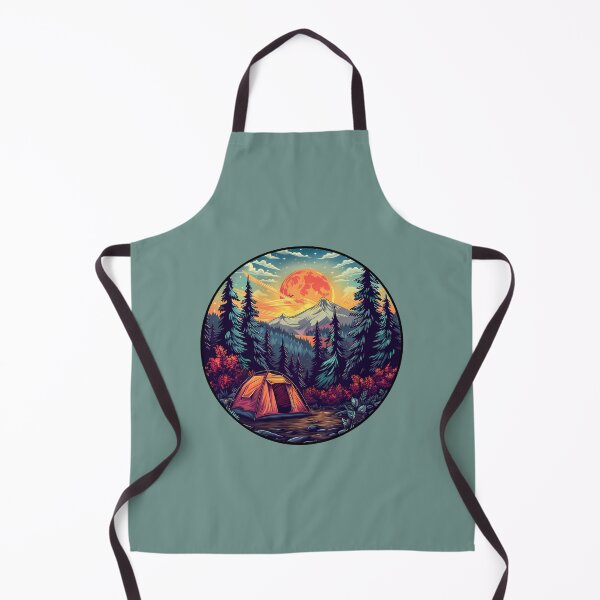 Item preview, Night Camping Adventure Scenic Tent Under Moonlight Wilderness designed and sold by meganohm.
