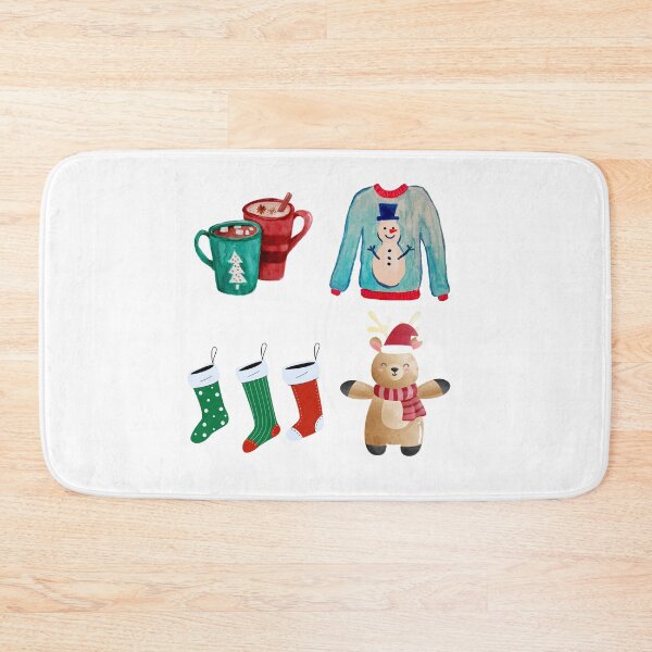 Item preview, 4 christmas elements designed and sold by Illustrated Faith.