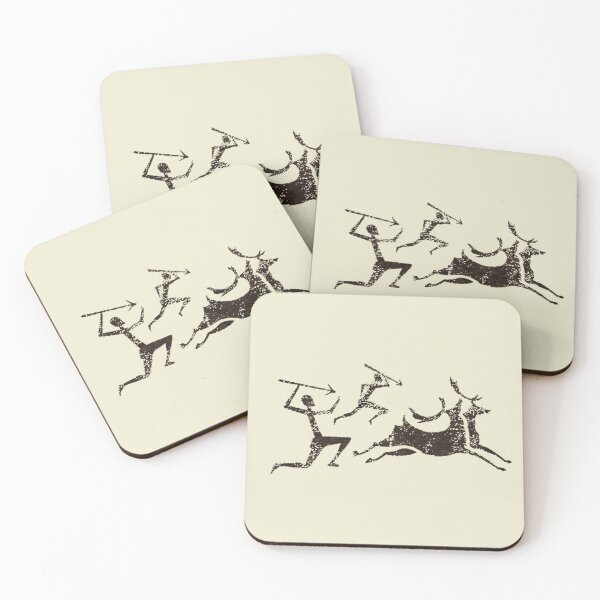 Item preview, Cave Art, Deer Hunt - Neanderthal Art in Ice Age (Archaeology Paleontology Profession) designed and sold by CottonGarb.