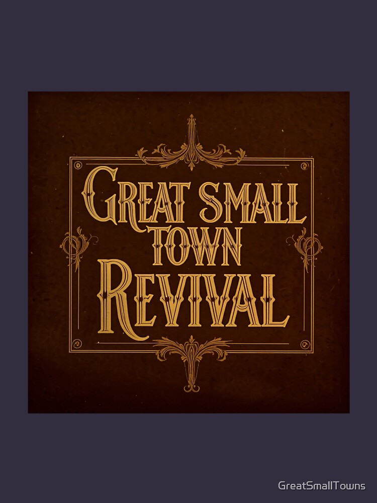 Thumbnail 3 of 3, Racerback Tank Top, Great Small Town Revival (Old Tyme Logo) designed and sold by GreatSmallTown.