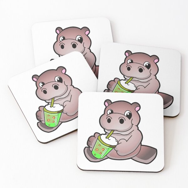 Item preview, MooDeng Loves Boba designed and sold by fantasmahappy.