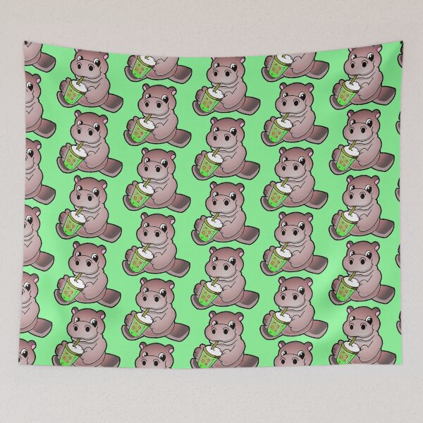Item preview, MooDeng Loves Boba designed and sold by fantasmahappy.