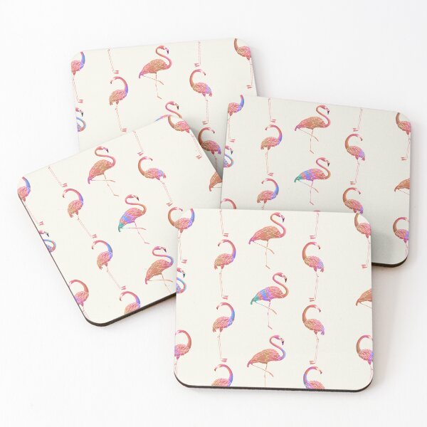 Item preview, Palm Desert Flamingo Collection | Flamingo Pattern - Rainbow designed and sold by Old Urban Farmhouse Design Studio.