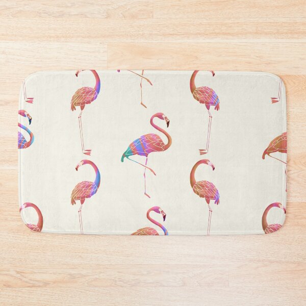 Item preview, Palm Desert Flamingo Collection | Flamingo Pattern - Rainbow designed and sold by Old Urban Farmhouse Design Studio.
