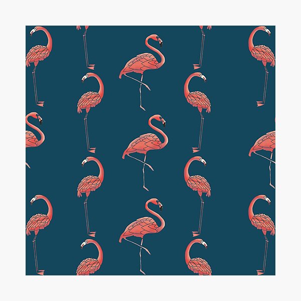 Item preview, Palm Desert Flamingo Collection | Flamingo Pattern - Teal designed and sold by Old Urban Farmhouse Design Studio.