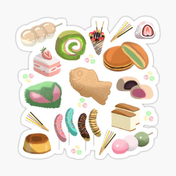 Embellishments Scrapbooking Craft Supplies & Tools Japanese Dessert stickers