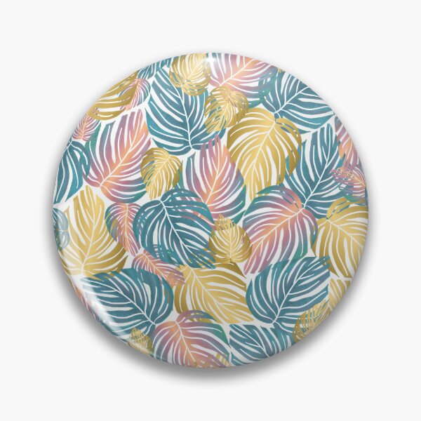 Item preview, Colección Palm Desert Flamingo | Diseño de hojas de Monstera | Rosa, dorado y verde azulado designed and sold by Old Urban Farmhouse Design Studio.
