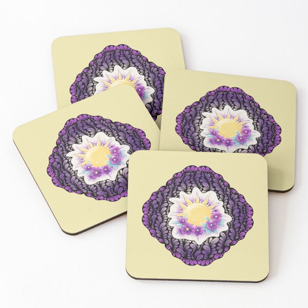 Item preview, Zen Flower Petal Art - Yellow and Purple Sun Princess designed and sold by SpeakBoldly.