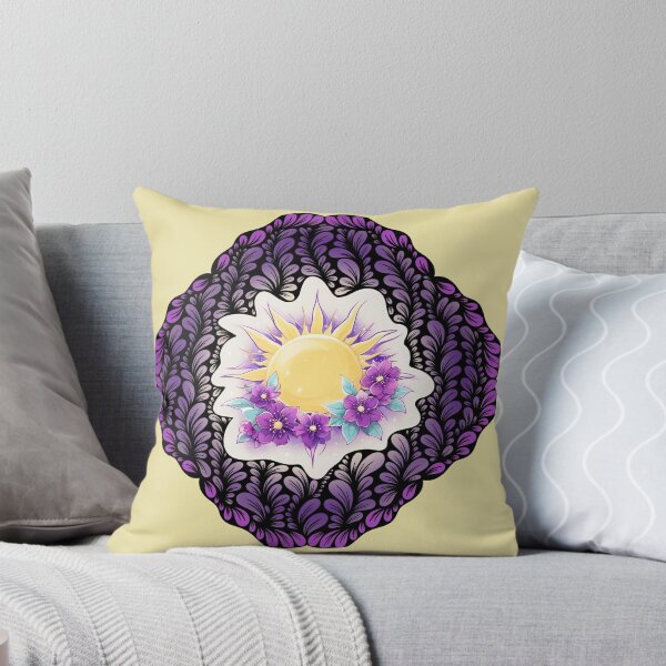 Item preview, Zen Flower Petal Art - Yellow and Purple Sun Princess designed and sold by SpeakBoldly.