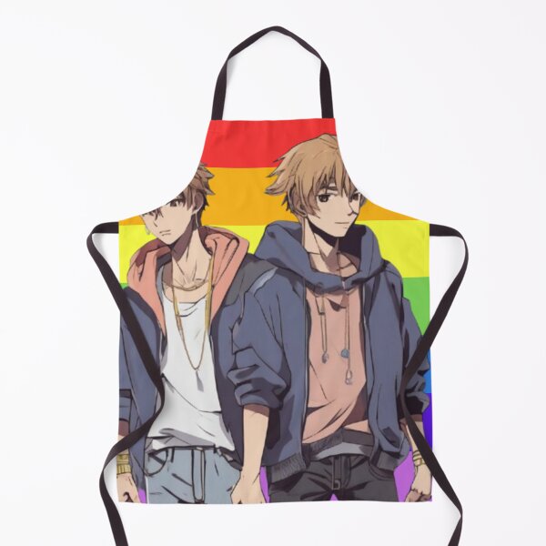 Item preview, Anime Boys LGBT Pride Illustration – Rainbow Aesthetic designed and sold by MarkLines.