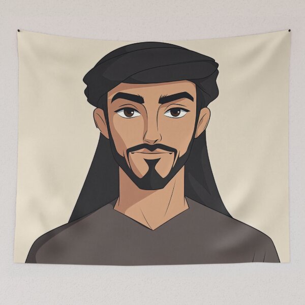 Item preview, Kuwaiti man, portrait | Anime style designed and sold by ComicsFactory.