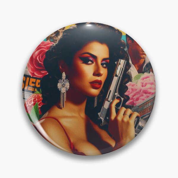 Item preview, Retrowave Action Woman designed and sold by PulpVintage.