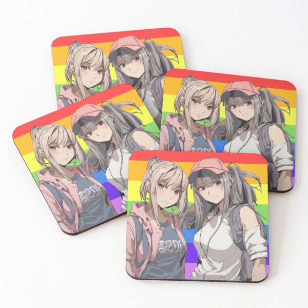 Item preview, Anime Girls LGBT Pride Illustration – Rainbow Aesthetic designed and sold by MarkLines.