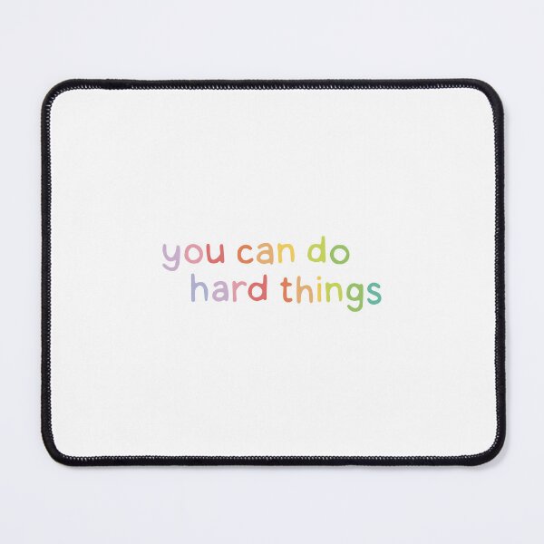 Item preview, You Can do Hard Things Positive Affirmation Rainbow designed and sold by dontqu0teme.