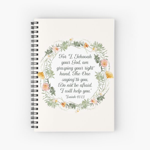 Item preview, Isaiah 41:13 (Floral Wreath) designed and sold by Paper Bee Gift Shop.