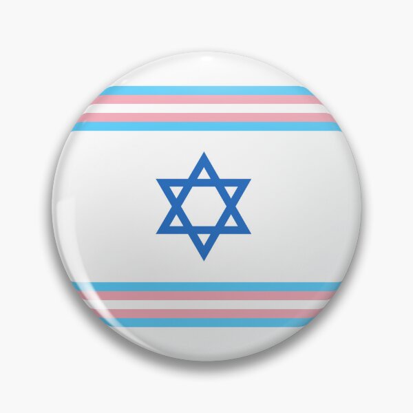 Item preview, Transgender Israeli Flag designed and sold by Jewish Queer Joy .
