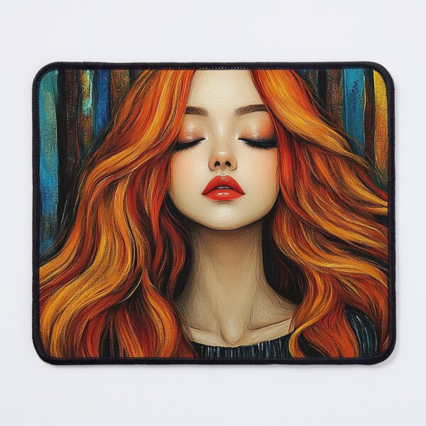 Item preview, Fiery Redhead in Bold Retro Portrait designed and sold by Happy-Karma.