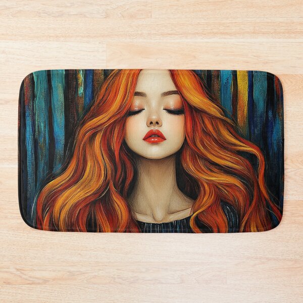 Item preview, Fiery Redhead in Bold Retro Portrait designed and sold by Happy-Karma.