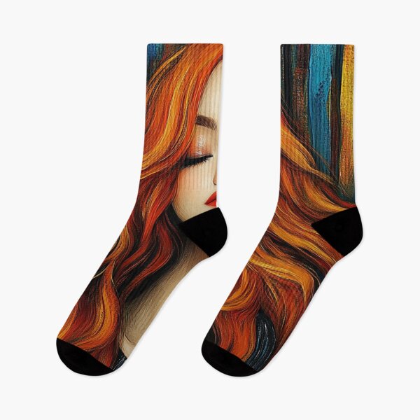 Item preview, Fiery Redhead in Bold Retro Portrait designed and sold by Happy-Karma.