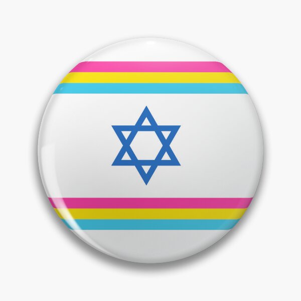 Item preview, Pansexual Israeli Flag designed and sold by Jewish Queer Joy .
