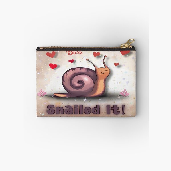 Item preview, Snailed It! Snail with Hearts | Fun Pun Art designed and sold by gleefulme.