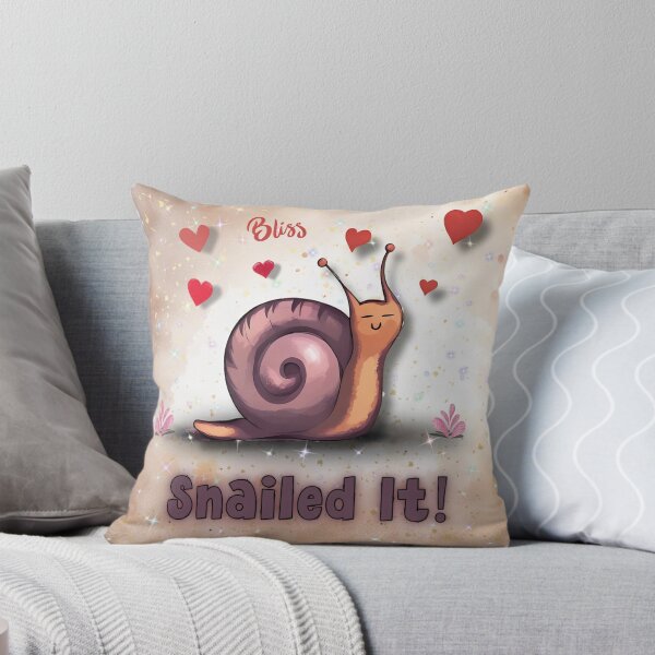Item preview, Snailed It! Snail with Hearts | Fun Pun Art designed and sold by gleefulme.
