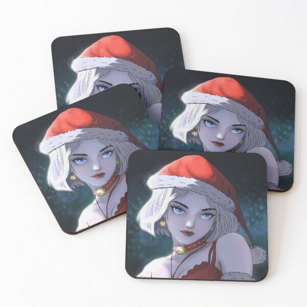 Item preview, Christmas anime white hair girl with blue eyes designed and sold by Tori-Rori.
