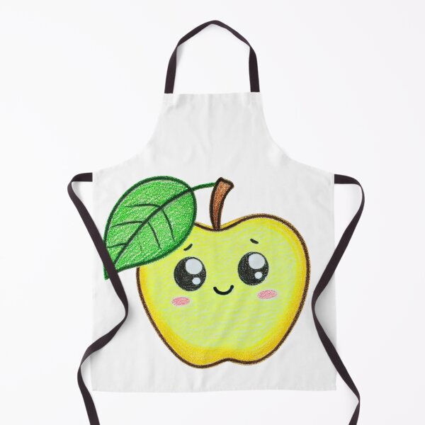 Item preview, Cute Kawaii Yellow Apple Character designed and sold by Little Care Studio.