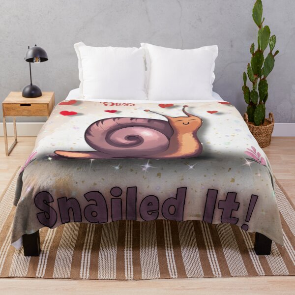 Item preview, Snailed It! Snail with Hearts | Fun Pun Art designed and sold by gleefulme.