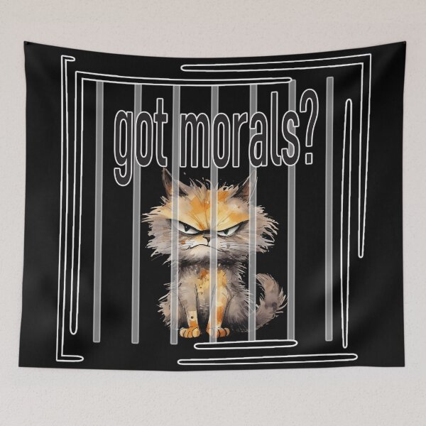 Item preview, Got Morals? Fat Cat designed and sold by Karen Wood.