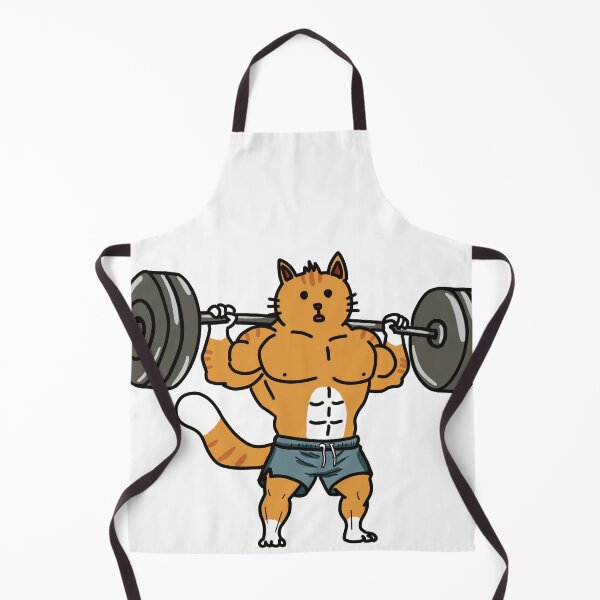 Item preview, Barbell Squat Cat designed and sold by Bobo-fish.