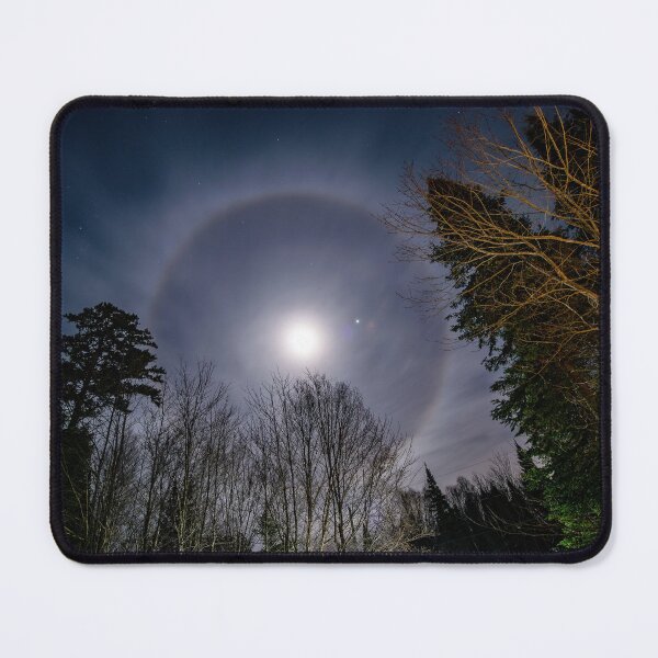 Item preview, Snow Moon with Ice Crystal Halo designed and sold by Imalairdphotos.