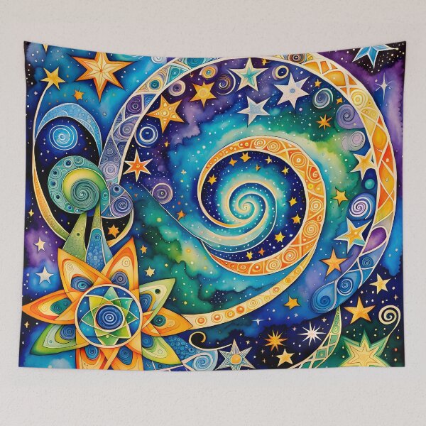 Item preview, Mandala 7 - Sacred Geometry in stars, galaxies, swirls designed and sold by artedamensagem.
