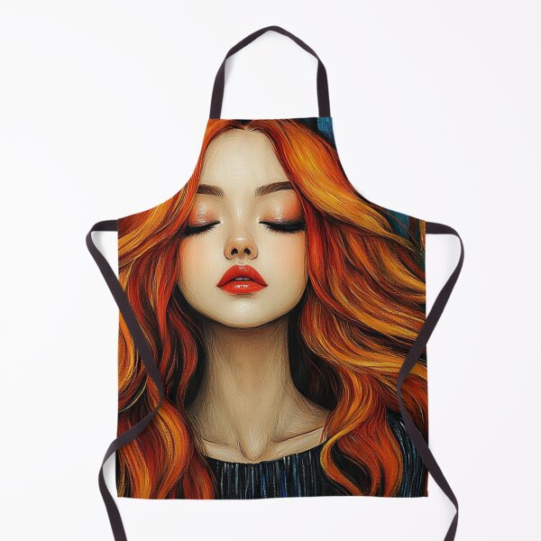 Item preview, Fiery Redhead in Bold Retro Portrait designed and sold by Happy-Karma.