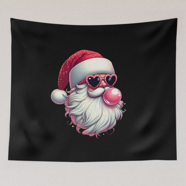 Item preview, Funny Christmas Retro Santa Blowing Bubble  designed and sold by Merchrise.