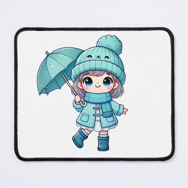 Item preview, Adorable Girl with Winter Umbrella designed and sold by Little Care Studio.