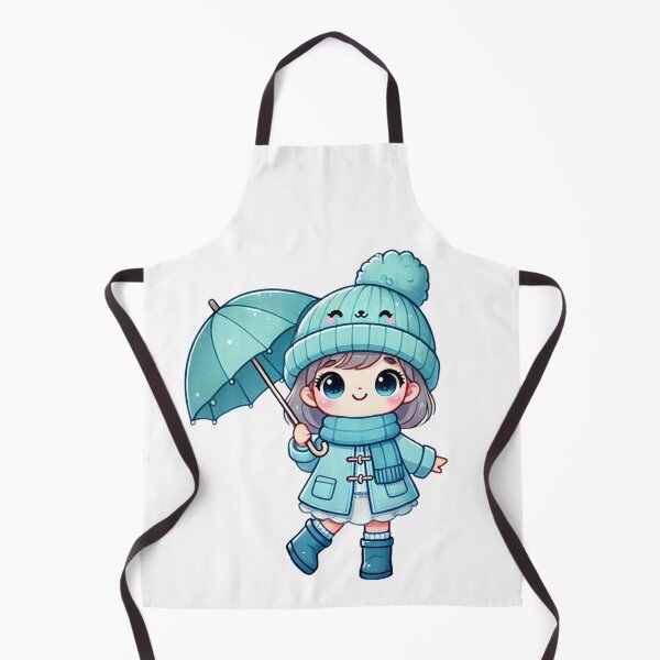Item preview, Adorable Girl with Winter Umbrella designed and sold by Little Care Studio.