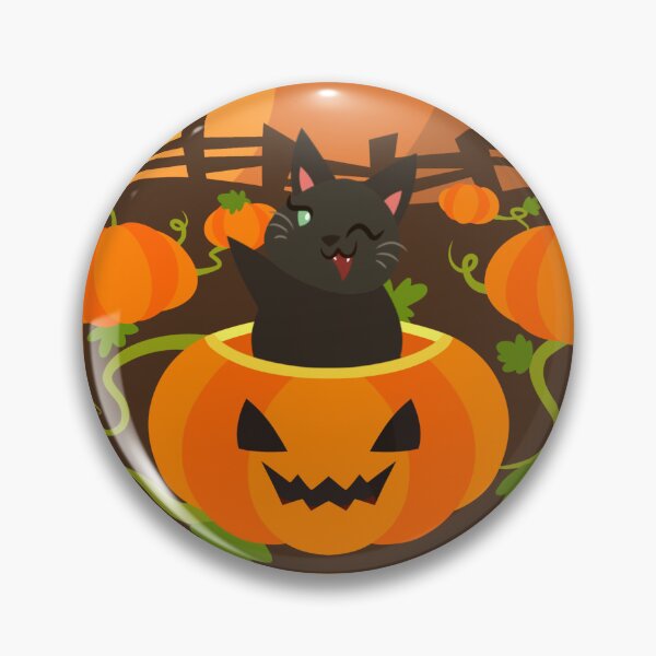 Item preview, Black Kitten: Pumpkin Paws designed and sold by Kyna Arts.