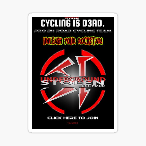 Item preview, CYCLING IS D3AD RACE UNIFORM designed and sold by StlnUndrgrnd.