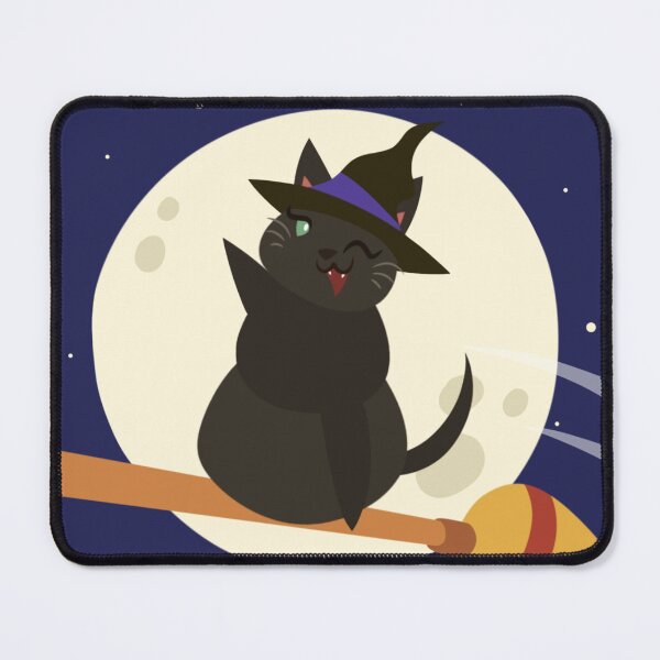 Item preview, Black Kitten: Witchy Ride designed and sold by Kyna Arts.