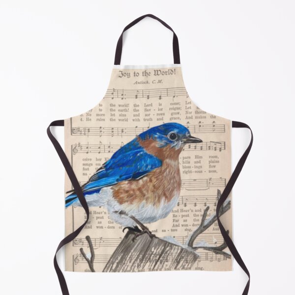 Item preview, Joy to the World Bluebird Christmas Card designed and sold by Heather Barker.