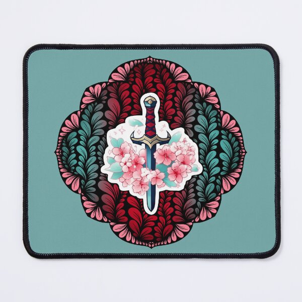 Item preview, Zen Flower Petal Art - Red and Pink Princess Sword designed and sold by SpeakBoldly.