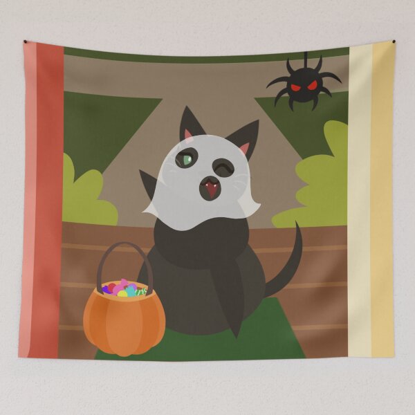 Item preview, Black Kitten: Ghostly Treats designed and sold by Kyna Arts.