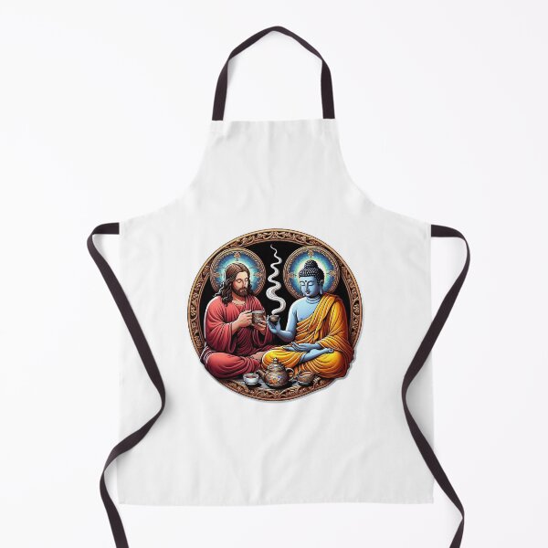 Item preview, Jesus and Buddha Siddhartha Gautama having tea designed and sold by parag2k.
